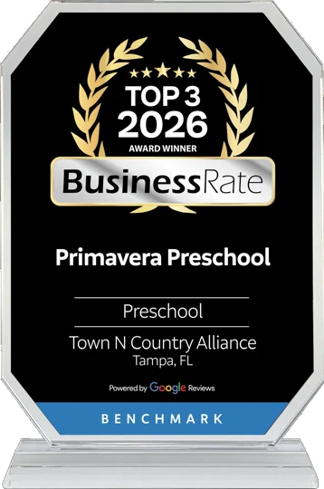BusinessRate Top 3 2026 Award Winner: Primavera Preschool, Preschool, Town N Country Alliance, Tampa, FL, based on Google reviews
